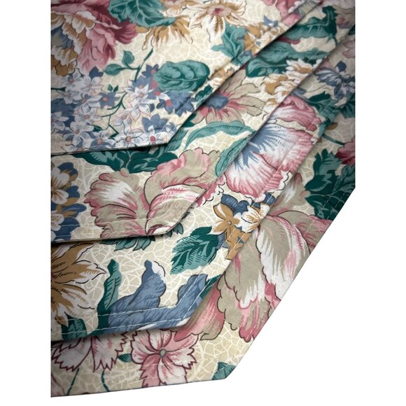 Floral Cotton Table Placemats With Vintage-Inspired Design Set Of 4 17"x12" Mult - Picture 4 of 5